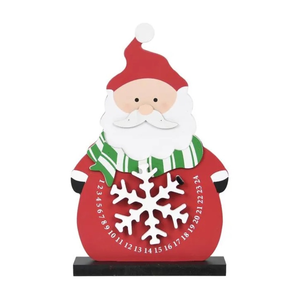 Jolly Santa Holiday Countdown Decor